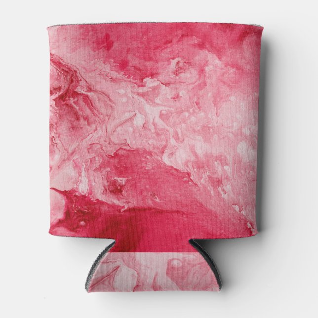 Porta-lata Textura neon, pinceladas criativas. (Frente)