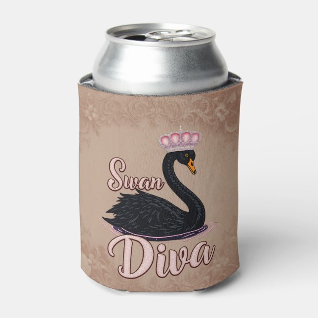 Porta-lata The black swan, queen of the water.  (Can Front)