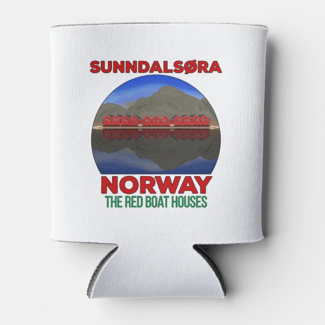 Porta-lata The Red Boat Houses Sunndalsøra Noruega (Frente)