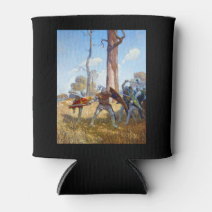 Porta-lata The Slay of Sir Lamorak, c. 1922, por N.C. Wyeth