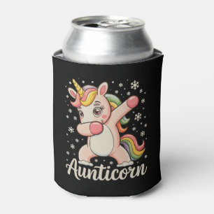 Porta-lata Tia Corn Dabbing Unicórnio Tia Natal Xmas