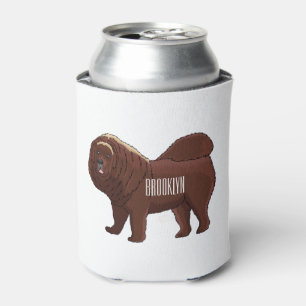 Porta-lata Tibetan Mastiff dog cartoon illustration