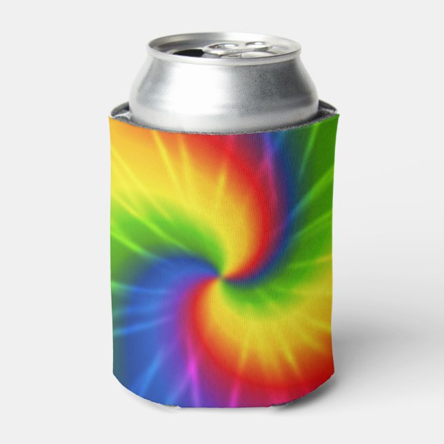 Porta-lata Tie Dye Rainbow Pattern (Can Front)