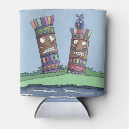 Porta-lata Tiki Bird Plum Can Cooler