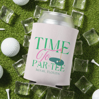 Porta-lata Time to Par-Tee Fun Golf Themed Bachelorette