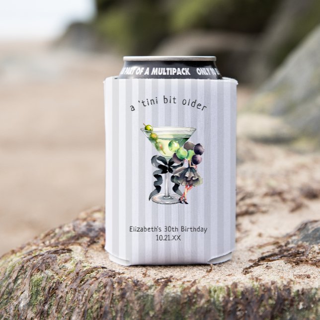 Porta-lata Tini Bit Antigo | Martini Themed Birthday Favor (Criador carregado)