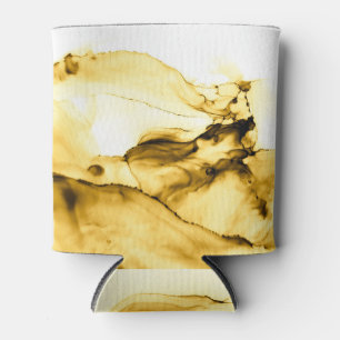 Porta-lata Tinta bege ouro: Arte com álcool brilhante