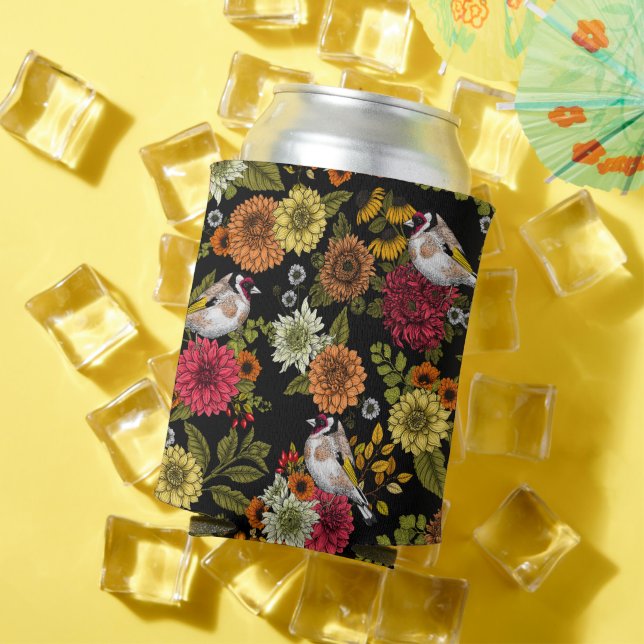 Porta-lata Tintas de ouro no jardim em preto (Verão in situ)