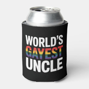 Porta-lata Tio Mais Gay do Mundo LGBTQ Aliado do Orgulho Gay
