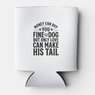 Porta-lata Tipografia de Citação de Amor de Cachorro Vintage_