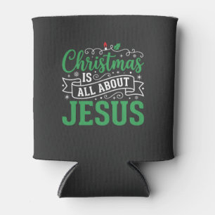 Porta-lata Tipografia Natal é Tudo Sobre Jesus