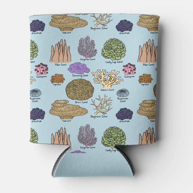 Porta-lata Tipos De Coral (Frente)