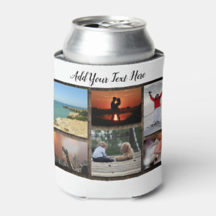 Porta-lata Titular Personalizado da Colagem de Fotos