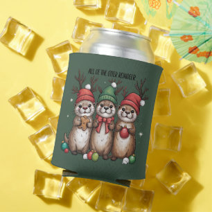 Porta-lata Todos Os Animais De Natal Das Renas Da Lontra Inve