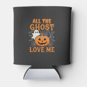 Porta-lata Todos os fantasmas me amam design de Halloween_1