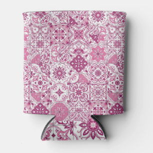 Porta-lata tons mediterrâneos/ azulejos