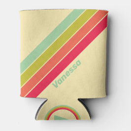 Porta-lata Toques de sussurro de Buttercreme com nome