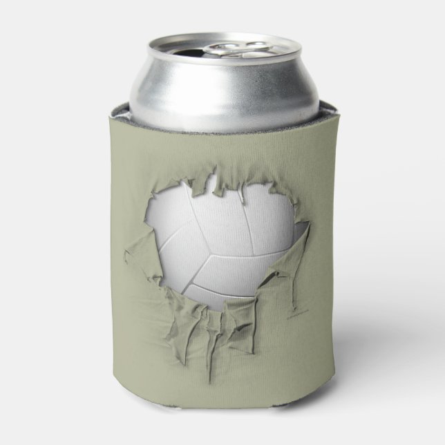 Porta-lata Torn White Can Cooler (Can Front)