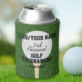 Porta-lata Torneio de Golf | Golf Outing | Golf Ball & Tee
