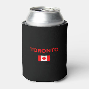Porta-lata Toronto Canada Flag Dark Color (Cor de escuridão d