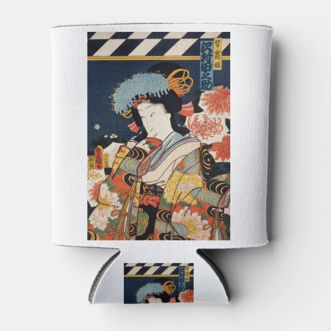 Porta-lata Toyohara Kunichika tradicional japonês (Frente)