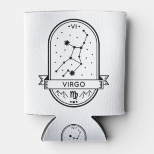 PORTA-LATA TRAÇO VIRGO DA CONSTELLAÇÃO DO CRACHÁ ZODIAC