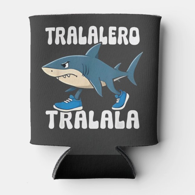 Porta-lata Tralalalero Tralala Funny Shark Meme (Frente)