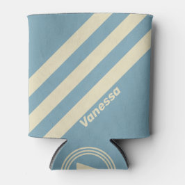 Porta-lata Trechos do Oceano Retro com Nome