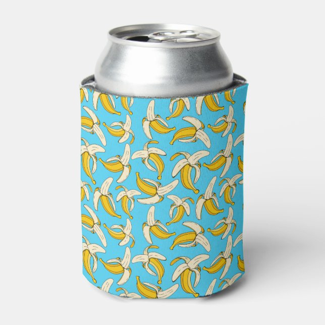 Porta-lata Trendy Peeled Bananas Pop Art Patterna (Can Front)