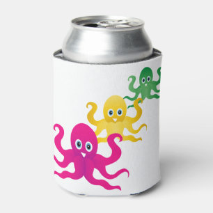 Porta-lata Três octopies engraçados