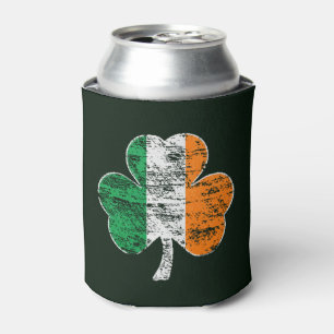Porta-lata Trevo da bandeira de Ireland do vintage