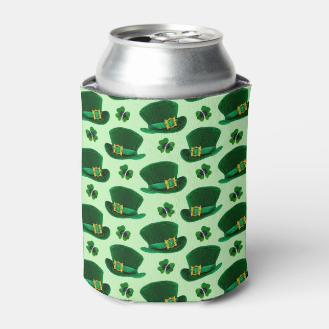 Porta-lata Trevos e Chapéus de Leprechaun (Can Front)