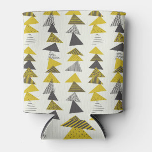 Porta-lata Triângulos Retroativos: Padrão Sem Costura Variado