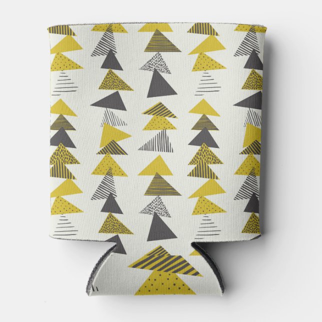 Porta-lata Triângulos Retroativos: Padrão Sem Costura Variado (Frente)