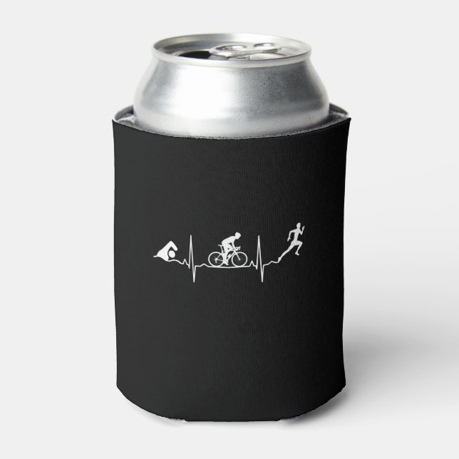 Porta-lata Triathlon - Triathlon Heartbeat (Can Front)