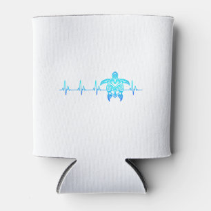 Porta-lata Tribal Sea Turtle Hearpulsbeat EKG