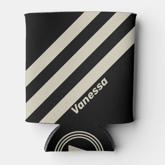 Porta-lata Trilha Retroativa Meia-Noite com Nome (Frente)