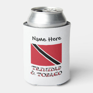 Porta-lata Trinidad Tobago Bandeira Trinitário- Tobagense Per