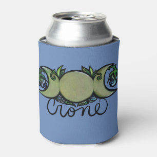 Porta-lata Triple Moon Crone Goddese Pagan Art
