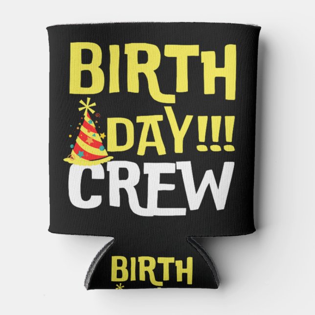 Porta-lata Tripulação do Dia de Aniversário (Frente)