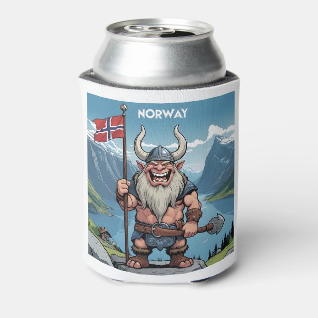 Porta-lata Troll Norueguês de Nome Personalizado (Can Back)