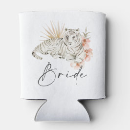 Porta-lata Tropical Boho Tigers Bachelorette Bride