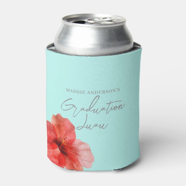 Porta-lata Tropical Floral Graduação de Luau (Can Front)