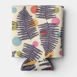 Porta-lata Tropical Floral Polka: Design de Vintage Exótica