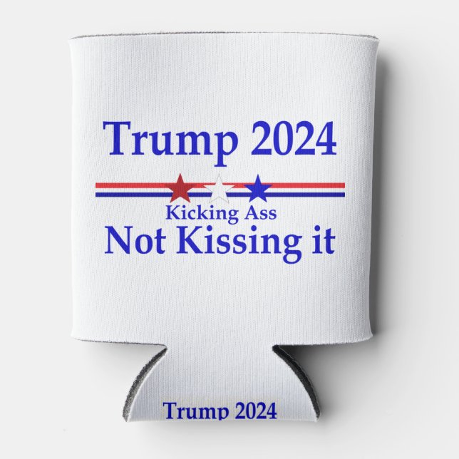 Porta-lata Trump 2024 Kicking A** (Frente)