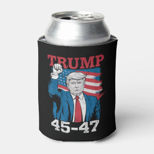 Porta-lata Trump 45 47 Vintage Retro Bandeira Americana dos E