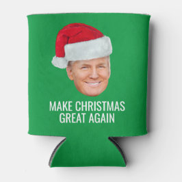Porta-lata Trump com Santa Hat - Faça Excelente de Natal nova