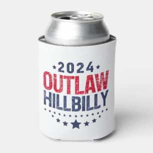 Porta-lata Trump Vance 2024 Fora da Lei Hillbilly Bandeira do