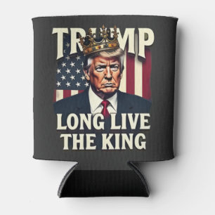Porta-lata Trump Viva o Rei Pro Trump Patriótico