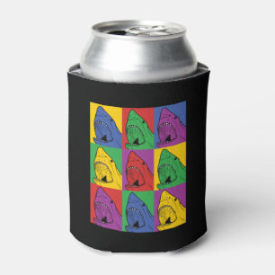 Porta-lata Tubarão do pop art